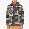New Era FW21 Warm Plaid CPO Long Sleeve Jacket Unisex Jackets Gray 12866423
