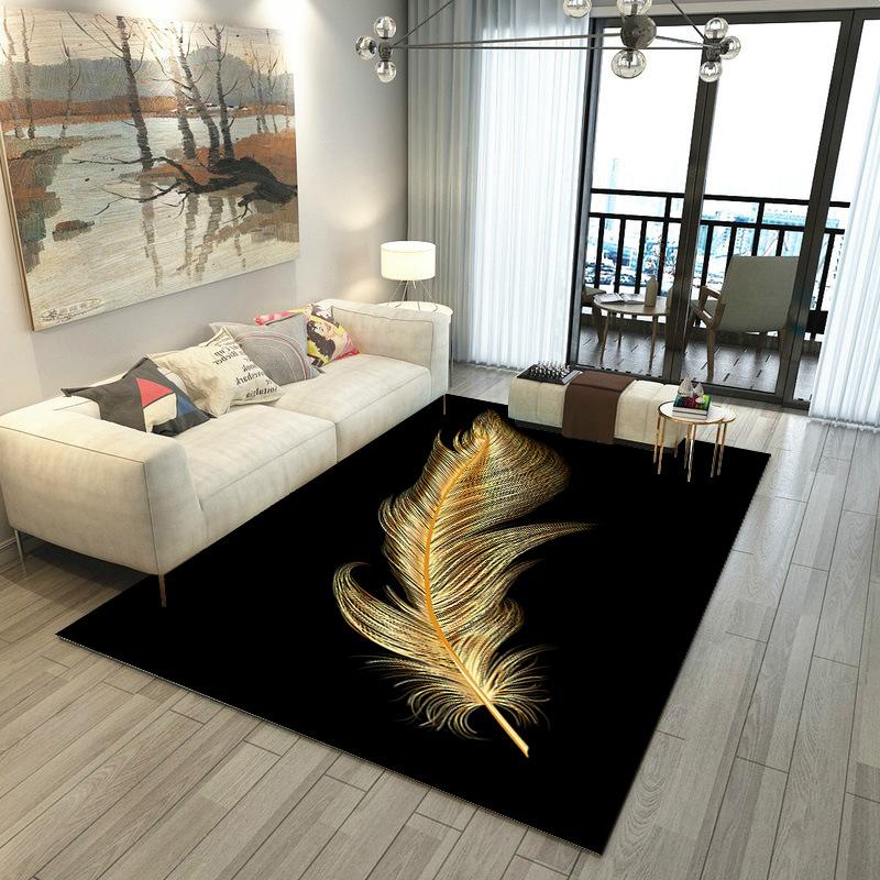 Living Room Carpet Marble Style Coffee Table Floor Mat Nordic Style Home Bedroom Bedside Carpet
