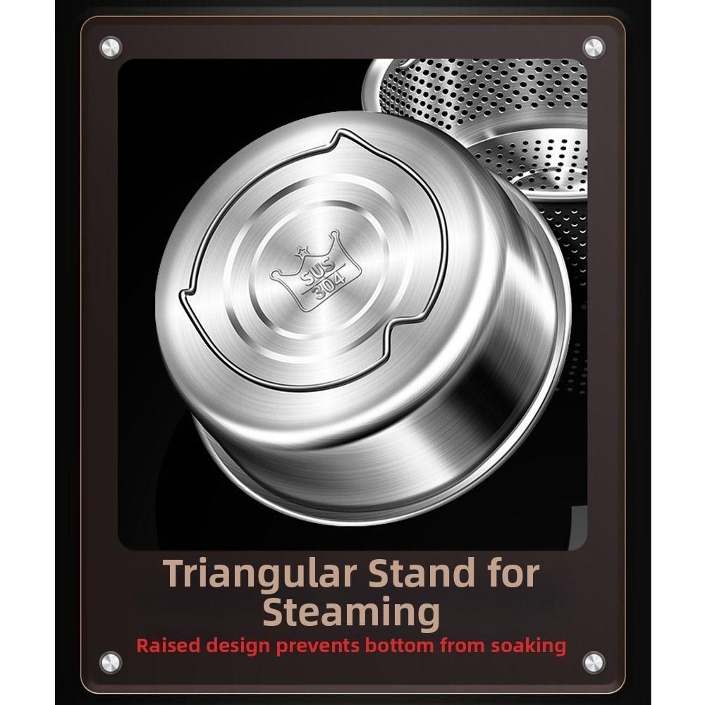 Stainless Steel Food Steamer Rack Water Resistant Rice Cooker Basket  Pressure Cooker