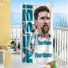 Messi Personalized Text Beach Towel High Absorbency & Quick-Dry Perfect for Traveling Yoga Camping and Swimming