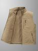 Men's Reversible Autumn/Winter Vest - Youth Outdoor Loose Fit Plus Size Sleeveless Gilet (1806A)