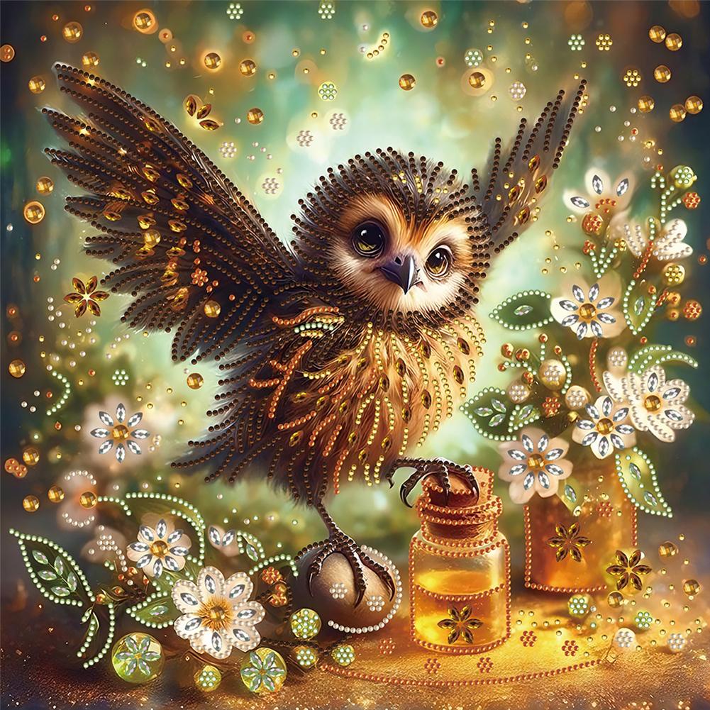 T0# 4pcs 5D DIY Partial Special Shaped Drill Diamond Painting Animal Decor 40x40