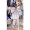 Plus Size Women's Ruffled Casual All In One Baggy Long Sleeved Blouse