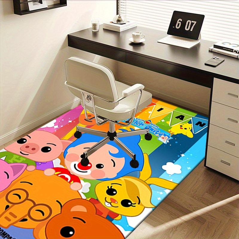 1pc Plim Plim Office Carpet Soft Polyester Non slip Machine Washable Indoor Carpet Living Room Bedro
