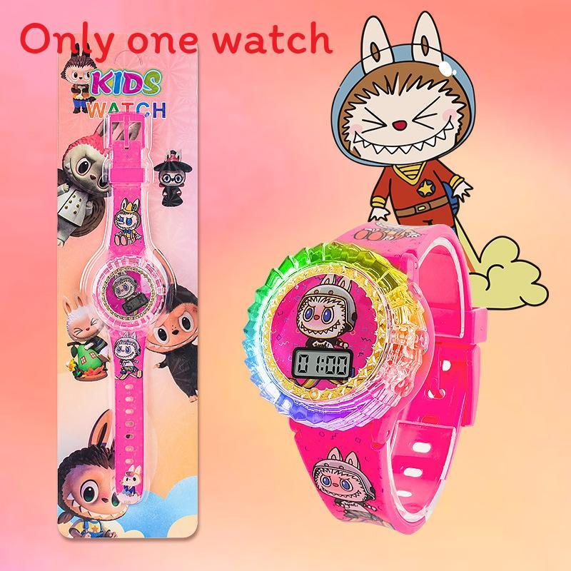Kinder Cartoon LED Uhr mit Iron Man Batman Frozen Hello Kitty Design für Schulkinder