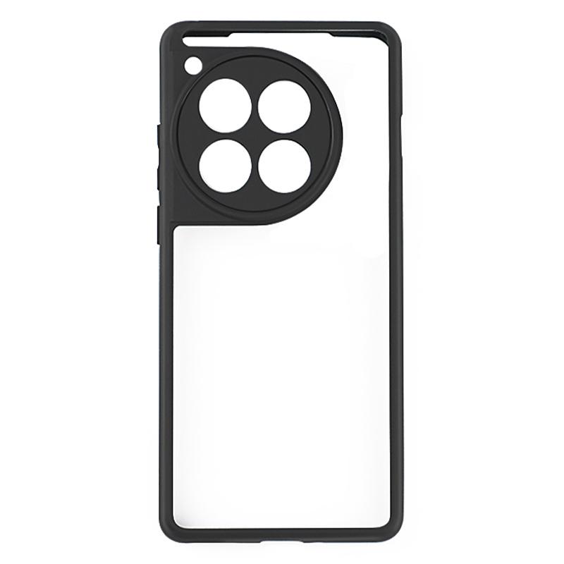 

For OnePlus 12 5G Clear Case TPU Frame PC Back Mobile Phone Cover A