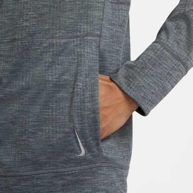 Nike Yoga Dri-FIT Solid Color Zip-Up Hoodie Men Hoodies Cool-Gray FB7779-065
