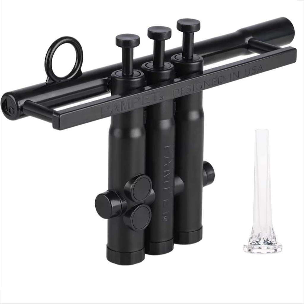 PAMPET TruTra Trumpet Practice Aid, Includes Mouthpiece, Japanese Instructions, QR Code, Fingering, Buzzing, Resistance Adjustment, Image Training,