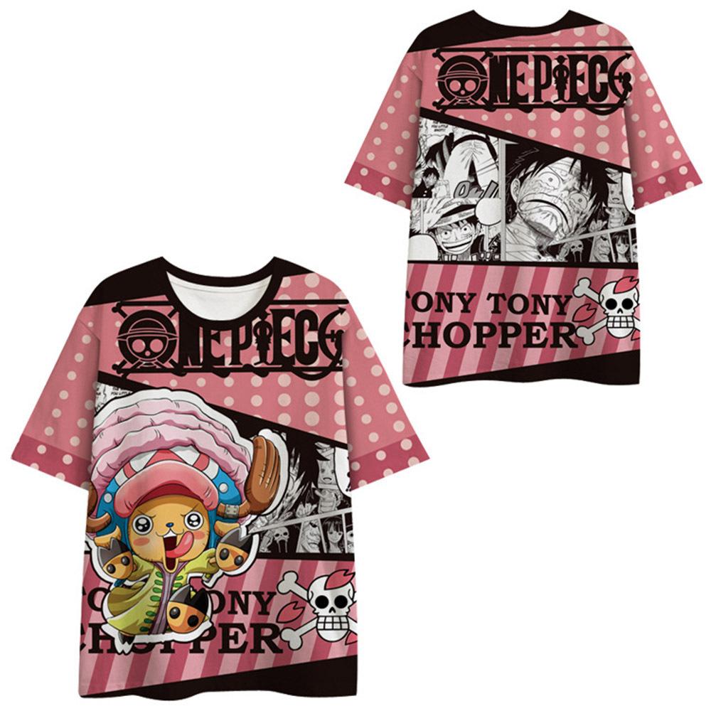 13 Colors ONE PIECE T Shirt for Men Women Summer Clothing Fitness O Neck Anime Man T-shirt for Male Oversized New Men T-shirts Tops