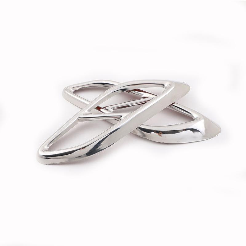 For Mercedes Benz E-Class W214 2024+ E260 300 ABS Car Rear Exhaust Muffler Pipe Cover Trim Tail Throat Frame