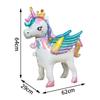 3D Stehender Einhorn Folienballon Junge Mädchen Geburtstagsparty Dekoration Regenbogen Einhorn Party Dekoration Zubehör Kinderspielzeug Geschenke