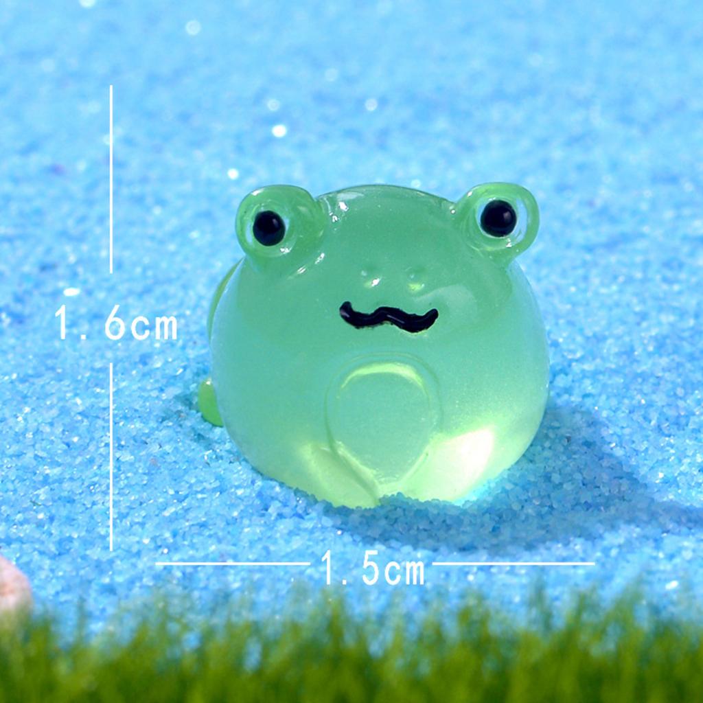Moos Mikrolandschaften Leuchtende Niedliche Frösche Aquarium Fischbecken Landschaftsbau DIY Dekorationszubehör Minis Ornamente