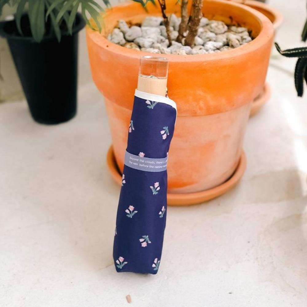 Wpc Mini Wave Cut 3 Section Umbrella 4774 015 002 off-white