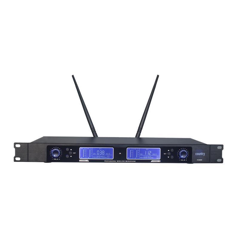 UHF Wireless Dual Microphone System for Home, Stage, and KTV Audio Equipment