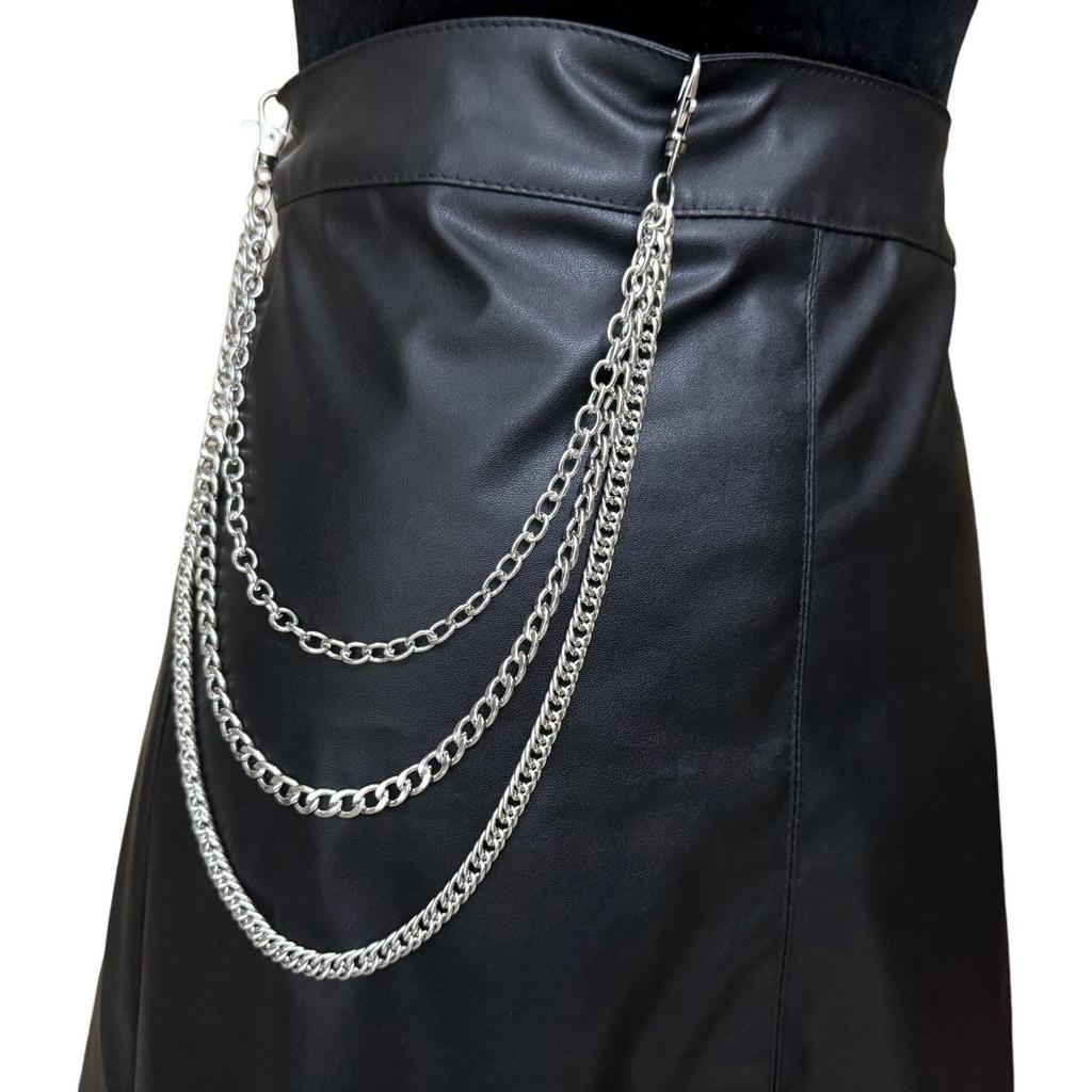 Multi-layer Metal Chain Pendant: Trendy Hip Hop Waist Accessory