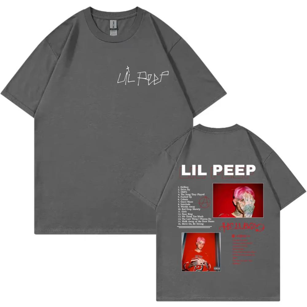 Rapper Lil Peep Album Merch Tshirts Men Women Clothing Harajuku Hip Hop Short Sleeve Tshirts Fashion Casual Oversized T Shirts