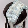 Gothic Lolita Wing Angel Headband Lace Head Wrap New Cosplay Headdress  Hair Accessories