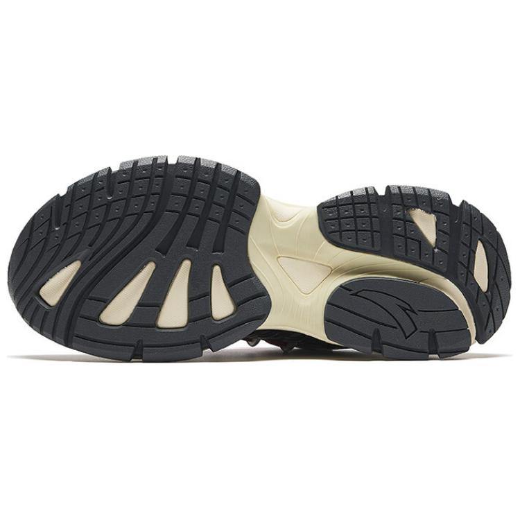 New Anta Sparrow Feather 2 Wear Resistant Low Top Casual Shoes Men's Beige Black 112438898-1