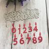 Candle Number Metal Cutting Dies Stencils Die Cut for DIY Scrapbooking Album Paper Card Embossing