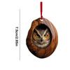 Acrylic Raccoon Tree Pendant Christmas Tree Animal Pattern 2D Acrylic Ornament Living Room Bedroom Garden Seasonal Decoration
