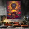 Buddha'S Flower Enlightenment Dharma Polyester Tapestry Room Bedroom Wall Decoration Polyester Wall Hanging