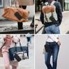 Soft Portable Glasses Case with Carabiner Multi Functional Zipper Eyeglass Pouch Durable Double Pocket Sunglasses Case
