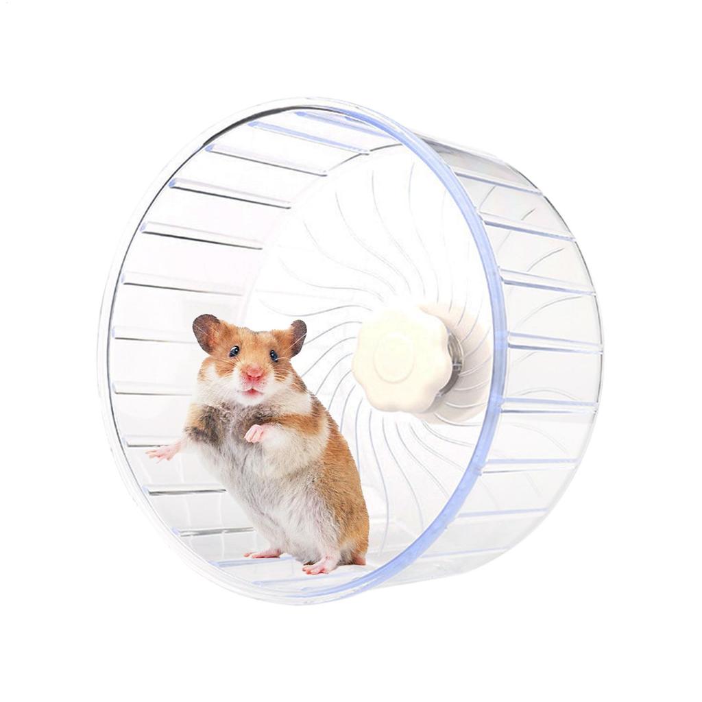 Leises Hamsterrad Kleines Doppellager Leiser Spinner Rennrad für Rennmäuse Kleintiere für Mäuse Zwergtier Haustiere Käfig