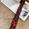 1Yard Bow Pleated Lace Trim Handmade Diy Decoration Baby Clothes Skirt Hem Clothing Lace Accessories Curtains Home Decoration