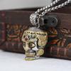 Gotische Geister-Schädel-Anhänger-Halskette für Herren Retro Domineerin