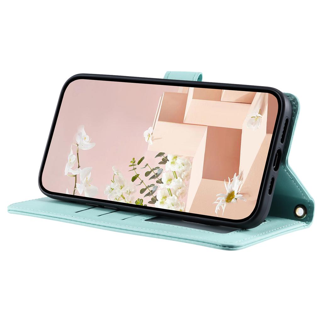 For Samsung Galaxy A54 5G Leather Case with Straps Wallet Rhombus Grid Phone Cover