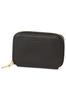 Lujan. Women's Mini Wallet with Zip-Around Design, Black, LU-92552-BK
