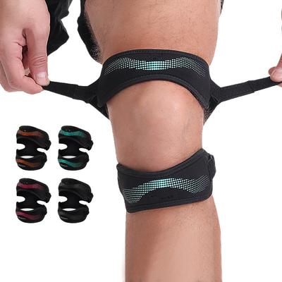 ברכייה מתכווננת רצועת פיקה מייצב גיד רצועת תמיכה לכאבי ברכיים כאבי מפרקים חגורת ברך עם כרית ג'ל