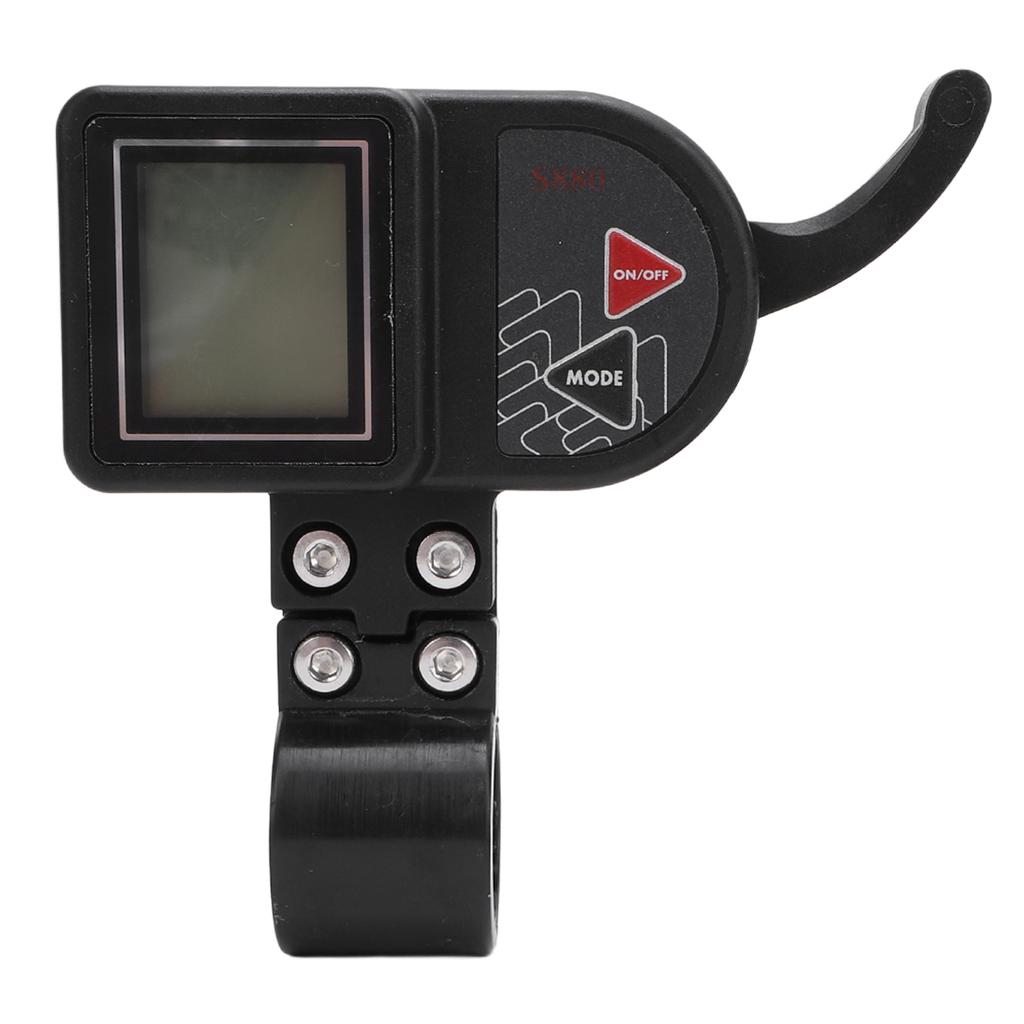 Electric Bike Panel 3 Level Backlight LCD Display Water Proof Bike Handlebar Meter 48V