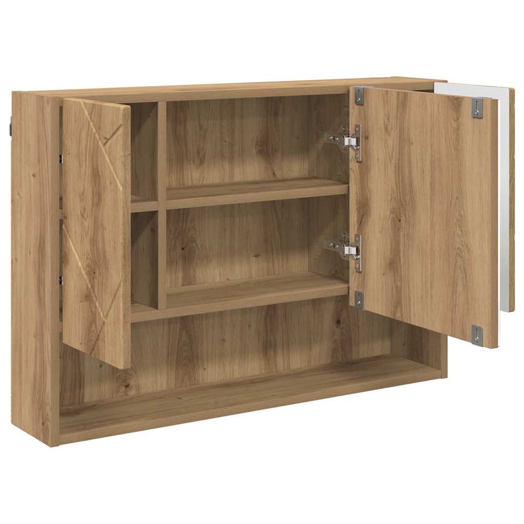 Mirror Cabinet Artisan Oak 80 x 17 x 55 cm Engineered Wood