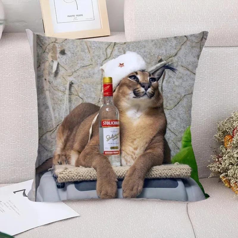 Caracal Poduszki na sofę Poszewka dekoracyjna x Poszewki na poduszki Poduszki dekoracyjne Wystrój domu Poszewka na poduszkę Krótki plusz
