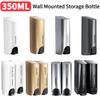 350ML Duş Banyo Şampuanı Dispenseri Su Geçirmez Duş Jeli Losyon Sabunluk Duvara Monte Yeniden Doldurulabilir Ev Otel Restoran için