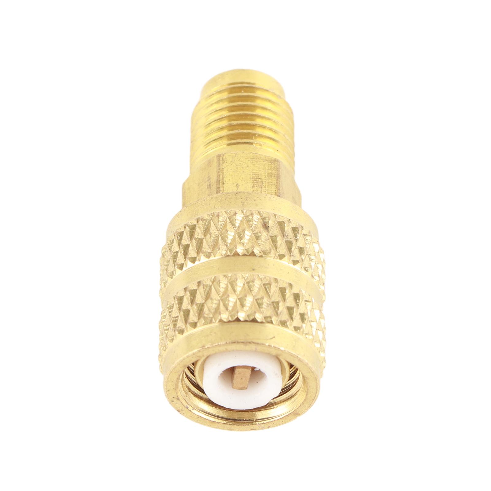 R410A A C 1 4inch Male SAE to 5 16inch Female SAE Adapter HVAC Hose ConnectorR410A A C Connector 1 4inch Male SAE to 5