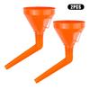 Automotive Plastic Funnel Set Wide Mouth Fuel and Oil Multi-use Flexible Right Angle Funnels for Water Coolant and Engine Oil