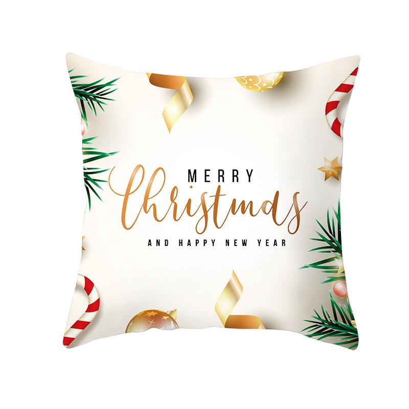 Nordic Christmas Pillowcase Christmas Ball Decoration Home Sofa Cushion Cover