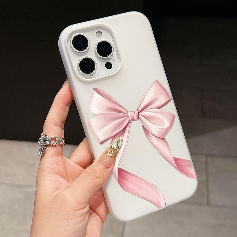 Cute Pink Bow Pattern 2 IN 1 Phone Case For Samsung Galaxy S26 S25 S24 S23 Ultra S21FE S22Plus A57 A56 A55 A54 A34 A36 A35 Funda