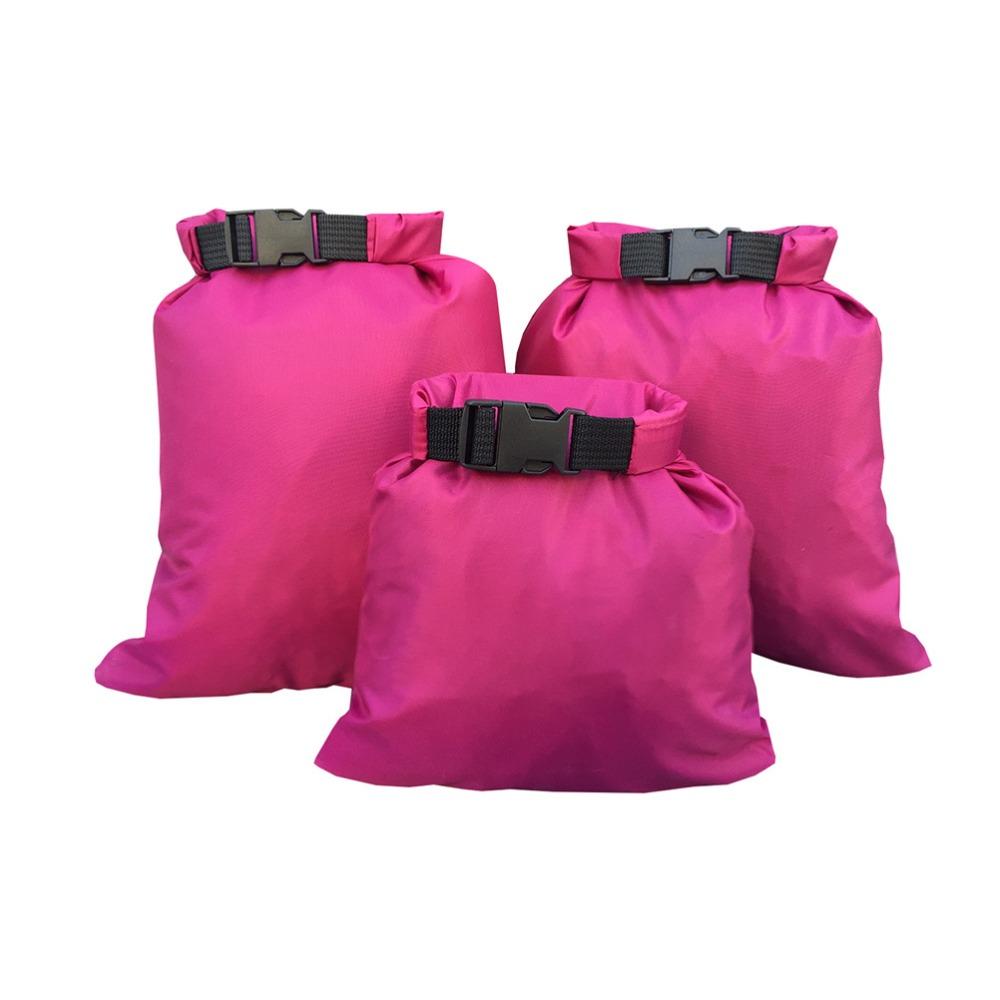 3pcs 1.5L 2.5L 3.5L Dry Bags Set Portable Dry Sacks Waterproof Dry Bags  for Rafting Boating Camping