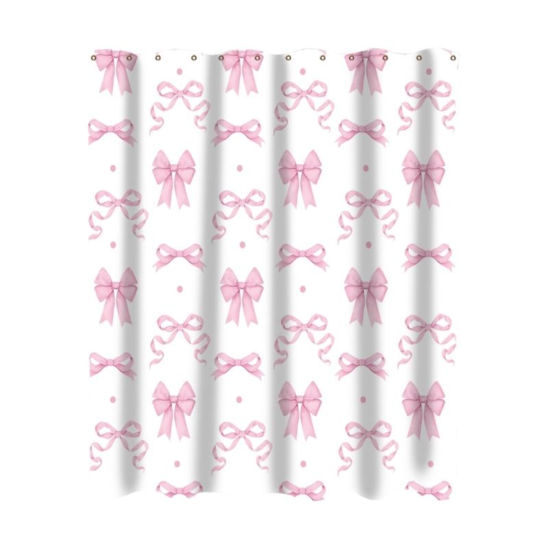 Artistic Watercolor Shower Curtain Waterproof Polyester Fabric Bathroom Accessory Quick Installation
