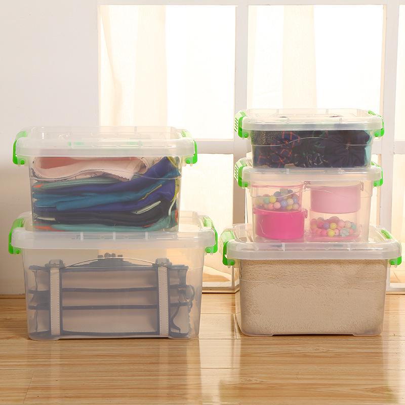 Customizable Transparent Plastic Storage Box for Toys, Cars, and Large Clothes