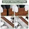 Two-Piece Adjustable Metal Raised Garden Bed with Open-Bottom Design Durable Planter Box