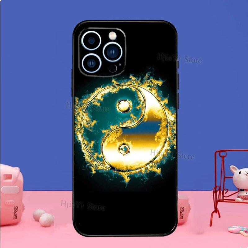 Yin Yang Black White Phone Case For iPhone Samsung Galaxy Redmi Xiaomi Oppo OnePlus Note S A 7 8 9 10 11 12 13 14 20 21 22 23 53 54 Pro Max Plus Ultra