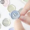 18pcs/bag Vintage Sticker Wax Stamp Seal Sticker Candy Color Sticker For Student For DIY Decorative Scrapbook Wedding Envelope