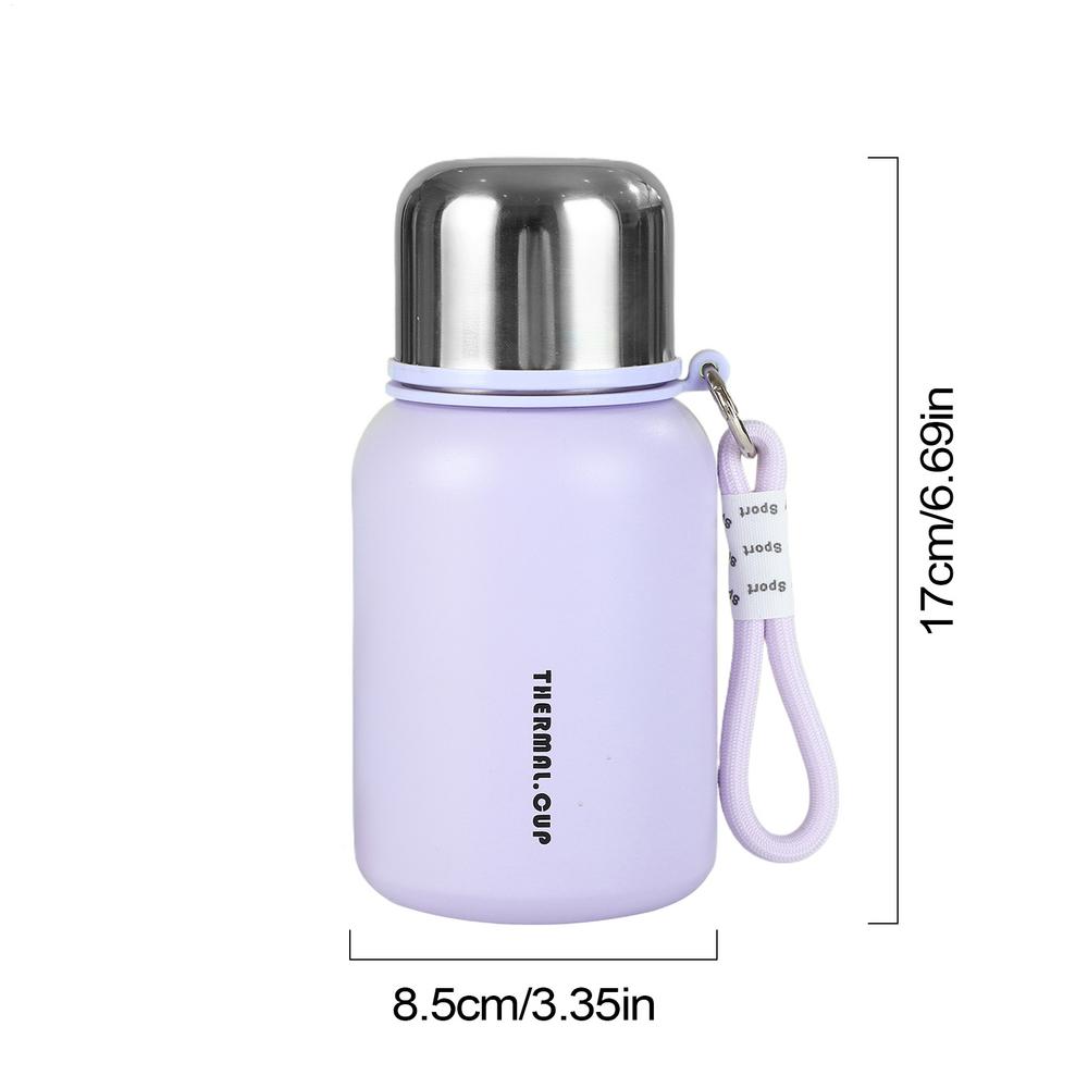 

Термостакан Изолированный Изолированный Стакан для напитков Портативная Спортивная бутылка для воды Маленький Питьевой стакан из нержавеющей стали Для класса Спортзала фиолетовый