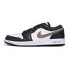 Air Jordan 1 Slip Resistant And Abrasion Resistant Coverage Low Top Vintage Basketball Shoes Men's Black Brown 553558-132(Team-)