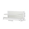 Black White Magnetic Absorption Rack Spice Seasoning Organizer Space Saver For Refrigerator Microwave Oven Metal Flat Shelf