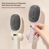 Magnetic Stand Air Cushion Hair Brush with Video Detangler Anti Static Massage Comb for Smoothing and Volumizing Hair
